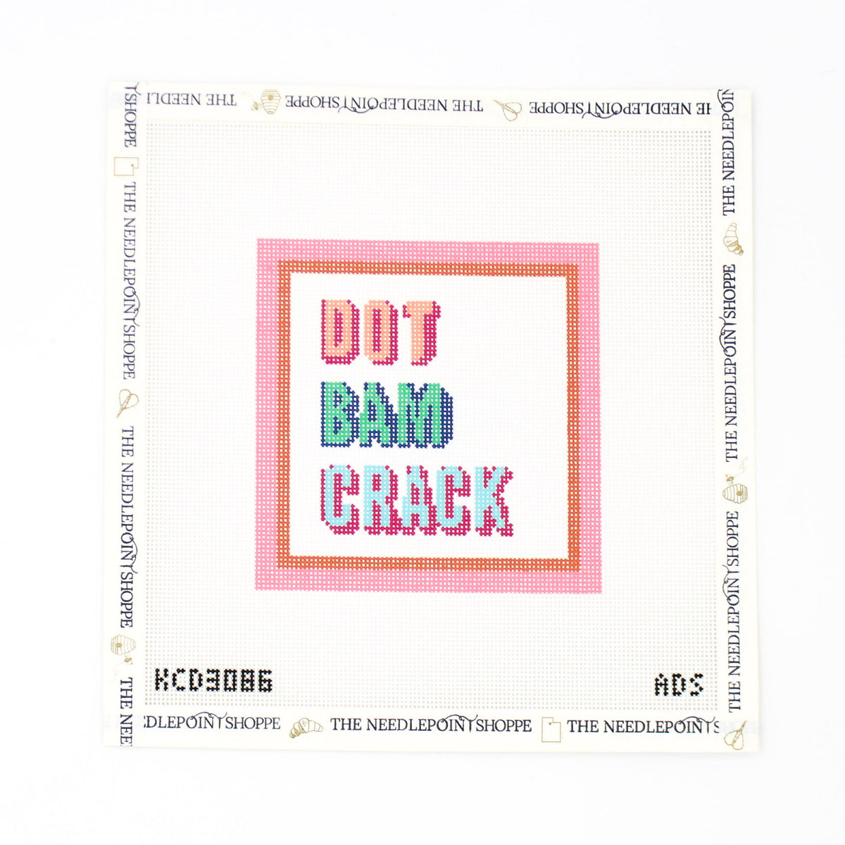 Dot Bam Crack Needlepoint Canvas