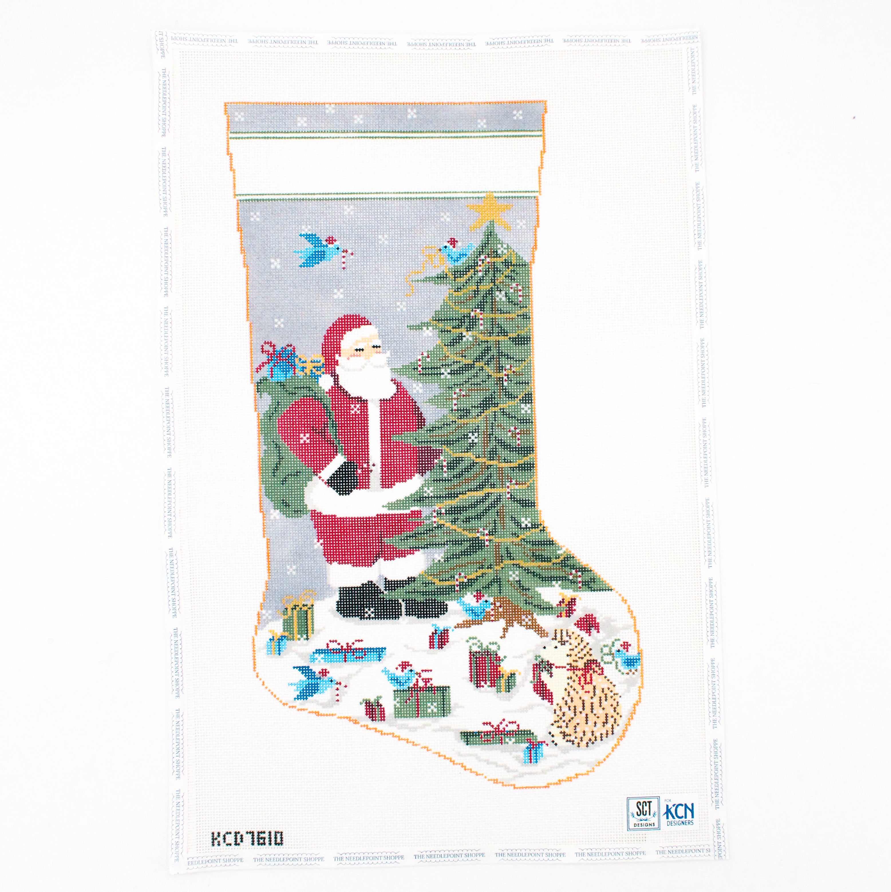 Santa With Friends Forest Stocking