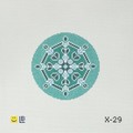 Dark Teal Snowflake #2