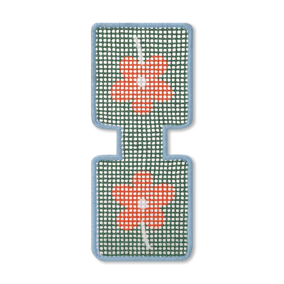 Flower Needlepoint Keychain Kit