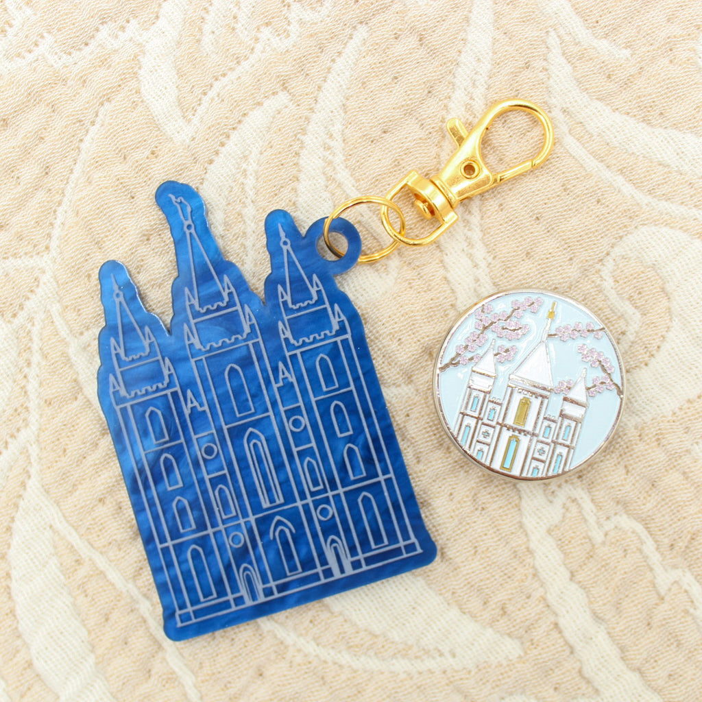 Conference Kits |  SLC Temple with Cherry Blossoms