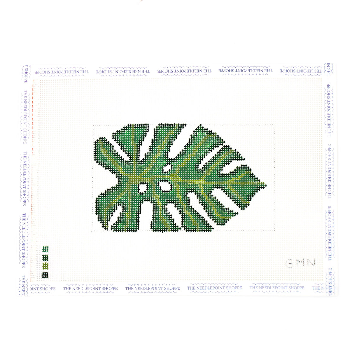 Monstera Leaf Needlepoint Canvas