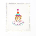 Colors of Praise Birthday Lion Head Needlepoint Canvas