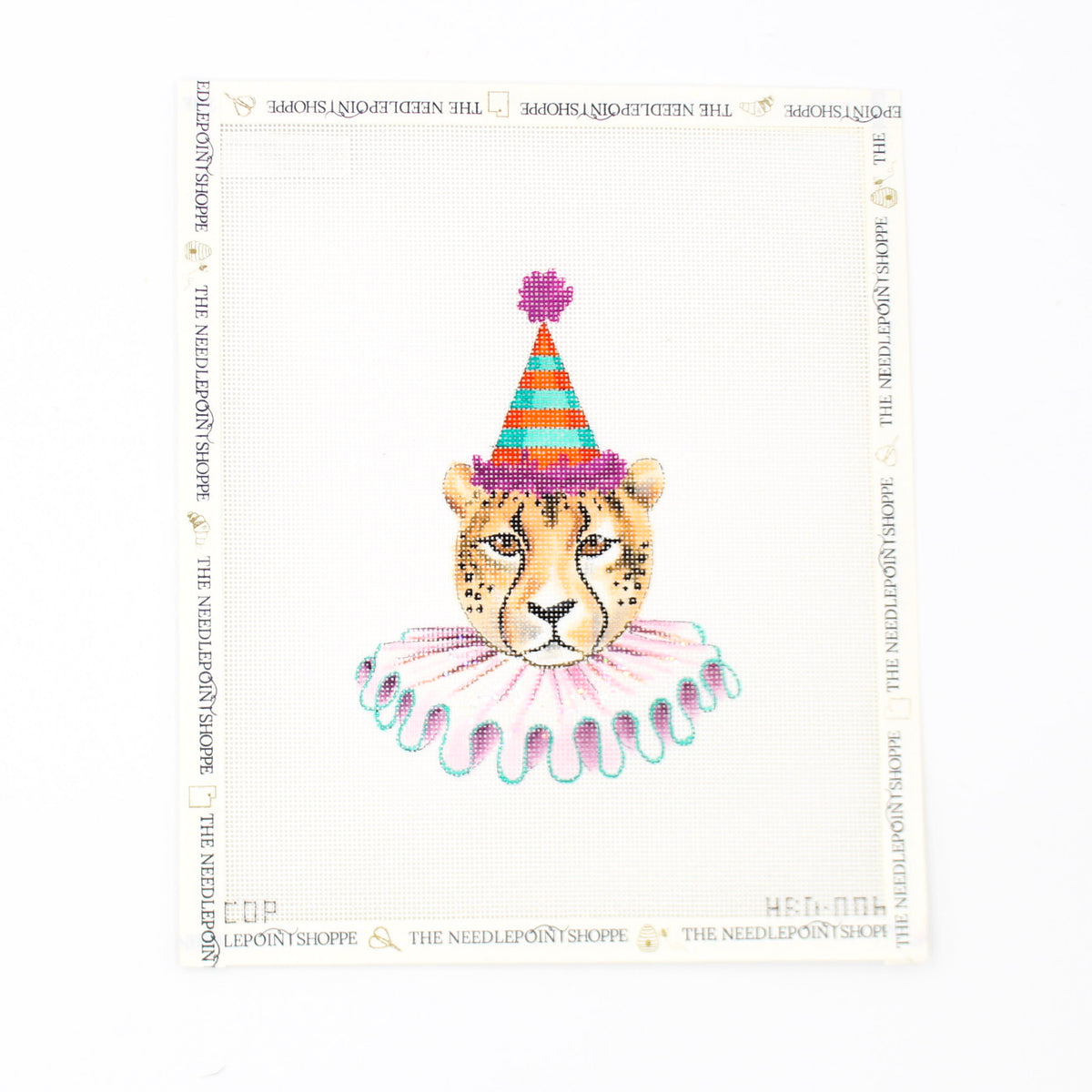 Colors of Praise Birthday Lion Head Needlepoint Canvas