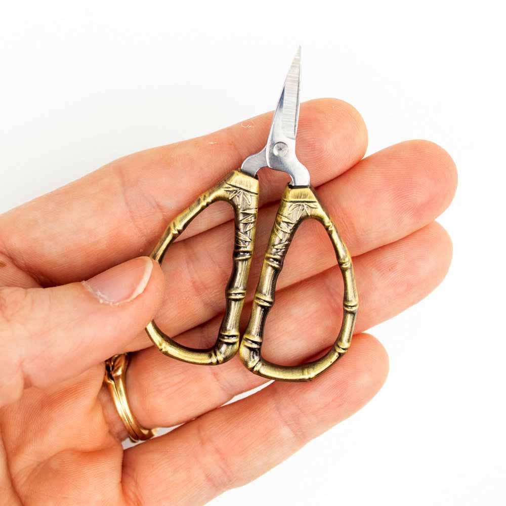 Bronze Bamboo Tiny Scissors