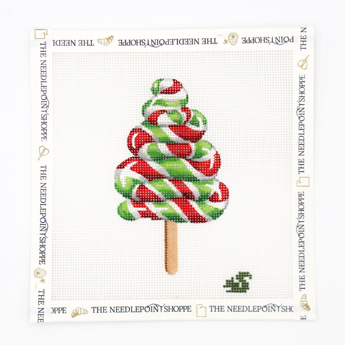 Christmas Tree Lollipop Needlepoint Canvas