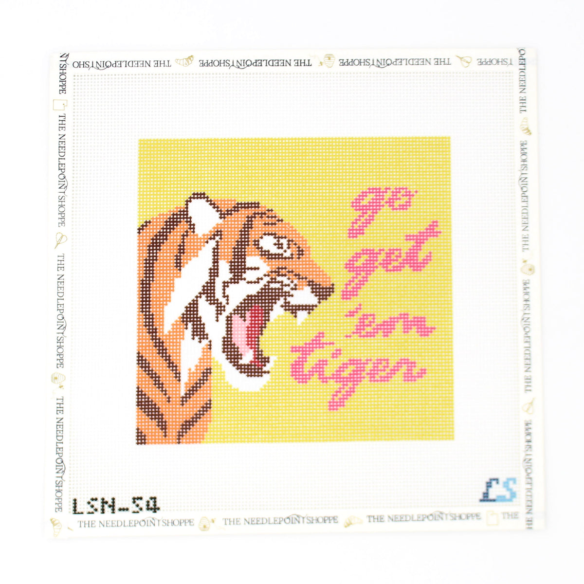 Go Get 'em Tiger Needlepoint Canvas