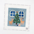 Topaz Blue Decorating Reindeer