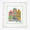 Amsterdam Houses with Bicycle Needlepoint Canvas