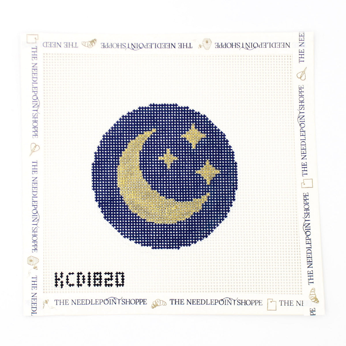 Moon and Stars Needlepoint Canvas