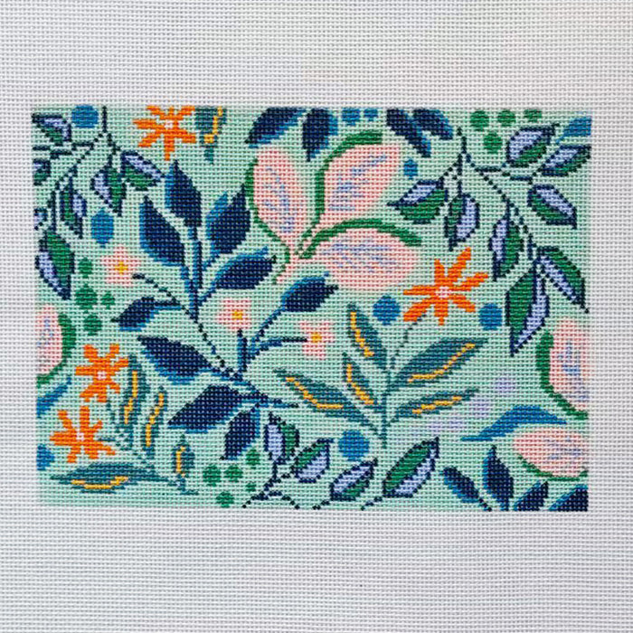 Aqua Floral Pattern