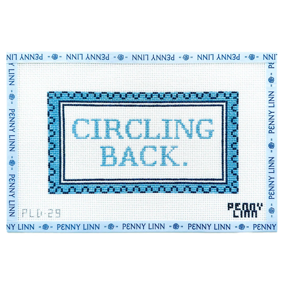 Circling Back Needlepoint Canvas