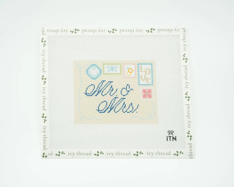 Mr. And Mrs. Needlepoint Canvas