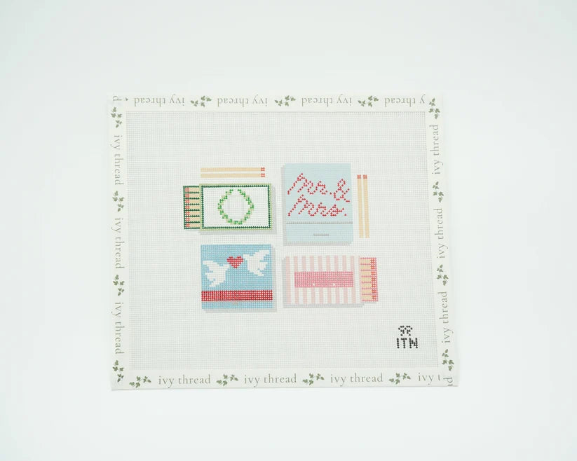 Wedding Matchbox Needlepoint Canvas