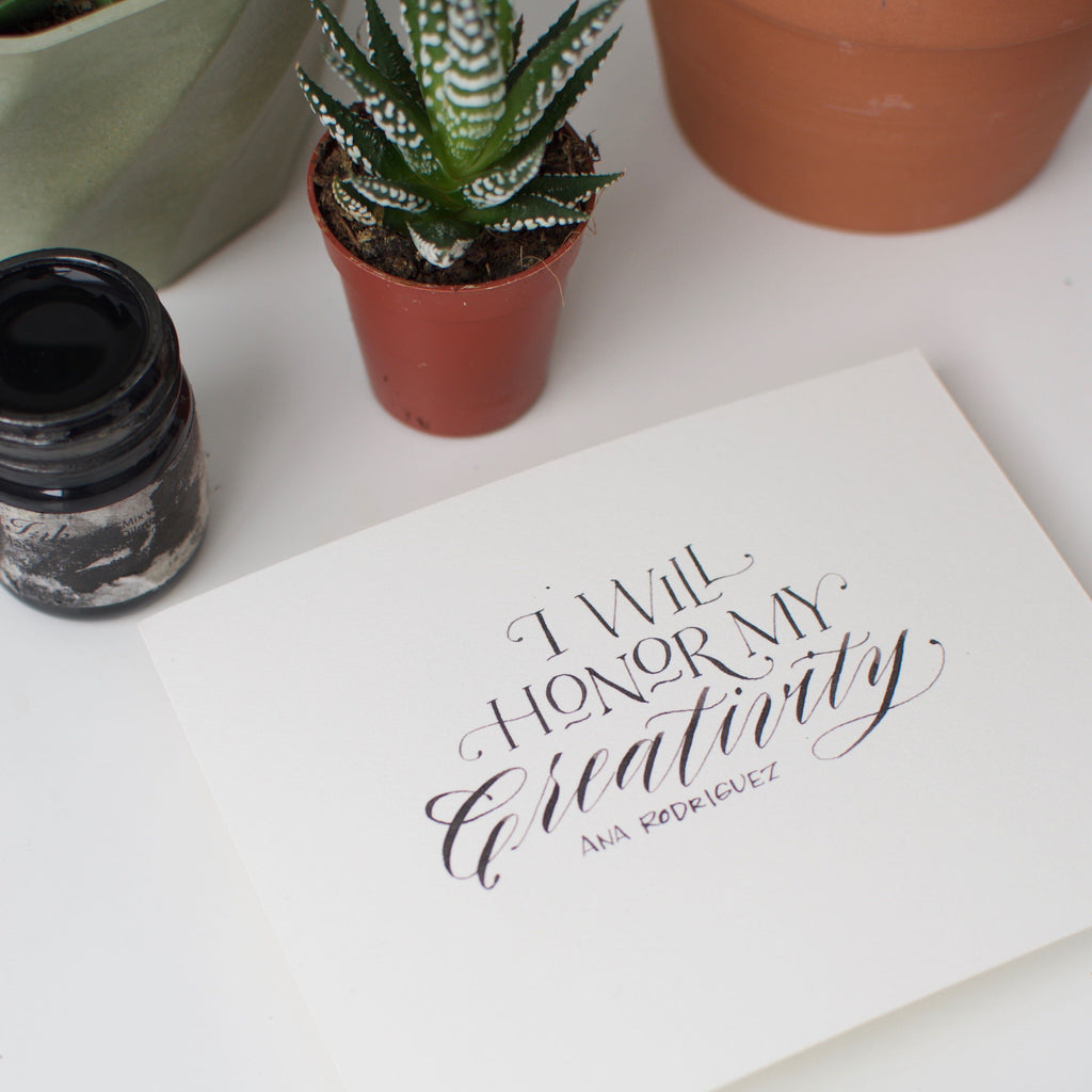 Pointed Pen Calligraphy with Melissa
