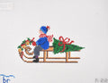 Festive Sled Boy