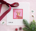 Holiday Pink Deer Stamp