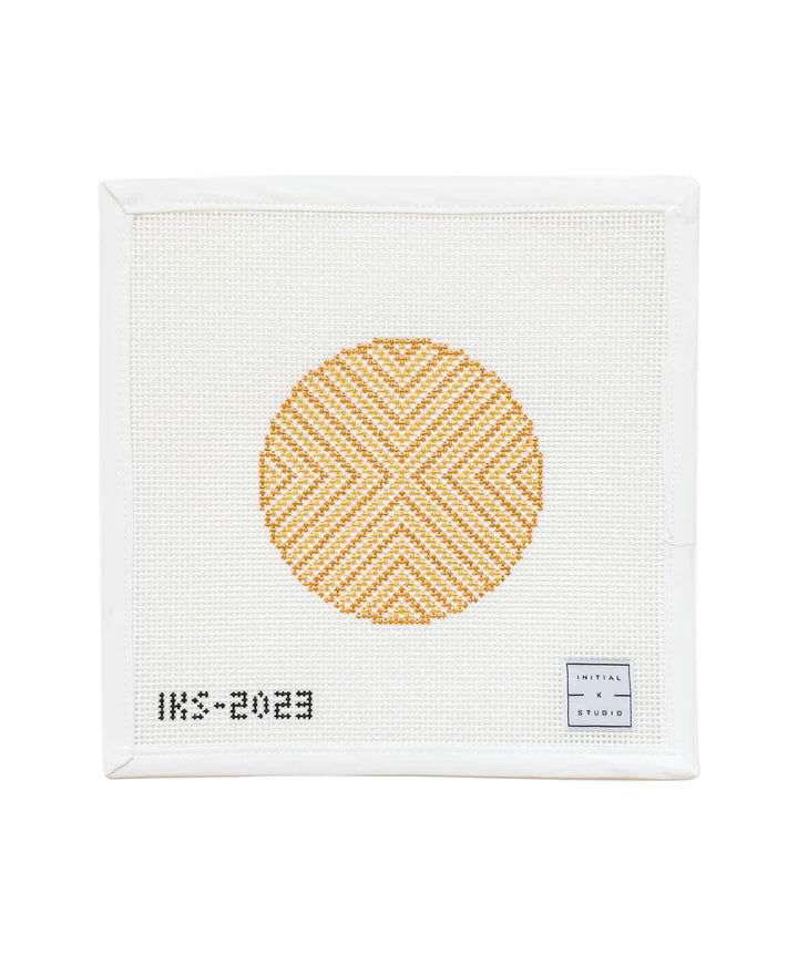 Round - Gold Canvas