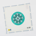 Dark Teal Snowflake #2