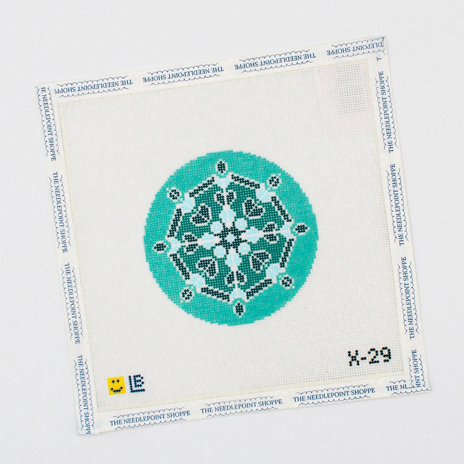 Dark Teal Snowflake #2
