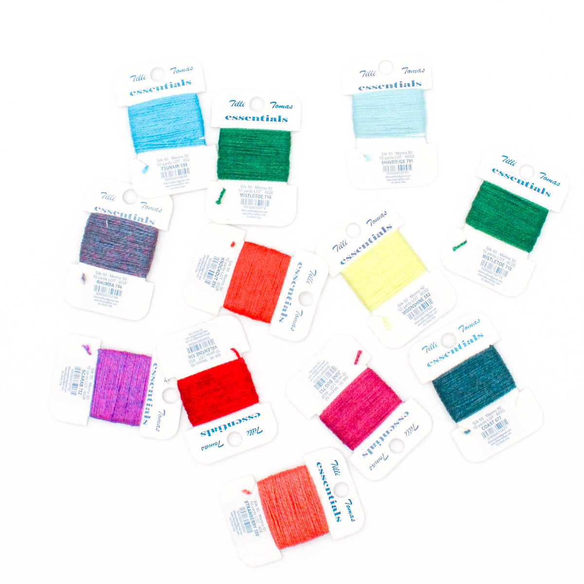 Tilli Thomas Essentials Thread Cards  (Colors 501-675)