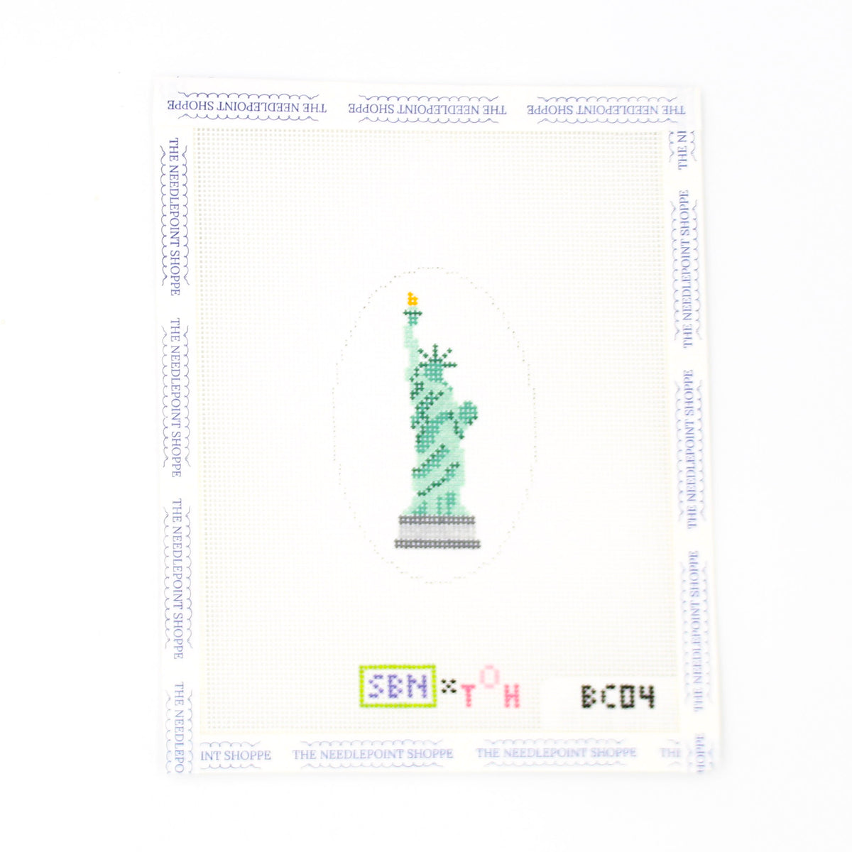 Statue of Liberty Bag Charm Needlepoint Canvas