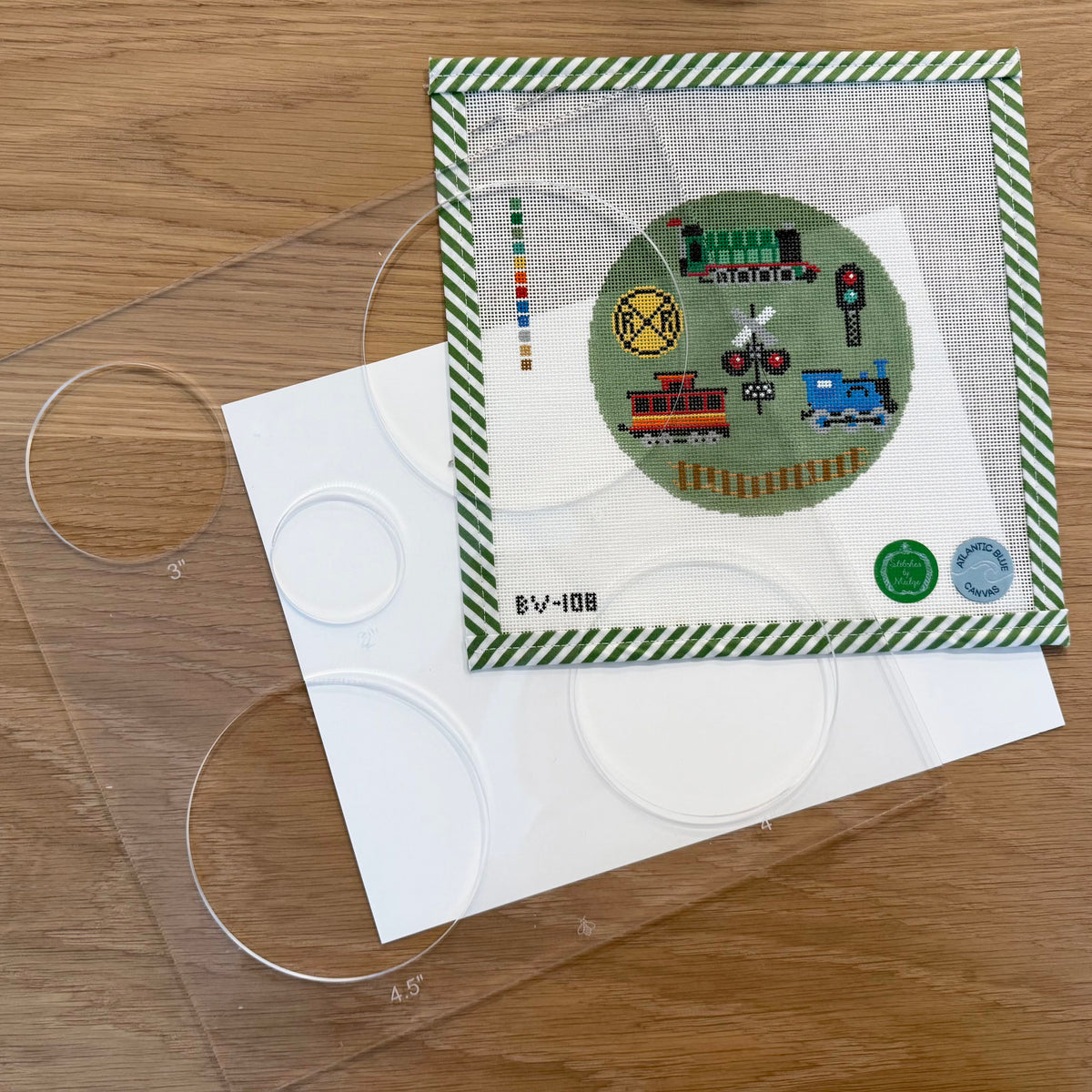 Circle Acrylic Needlepoint Stencils by Honeycut Studios