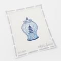 Kate Dickerson Mini Chinoiserie Pot - Blue Pagoda w/ Vines
