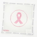 Breast Cancer Ribbon Large Round