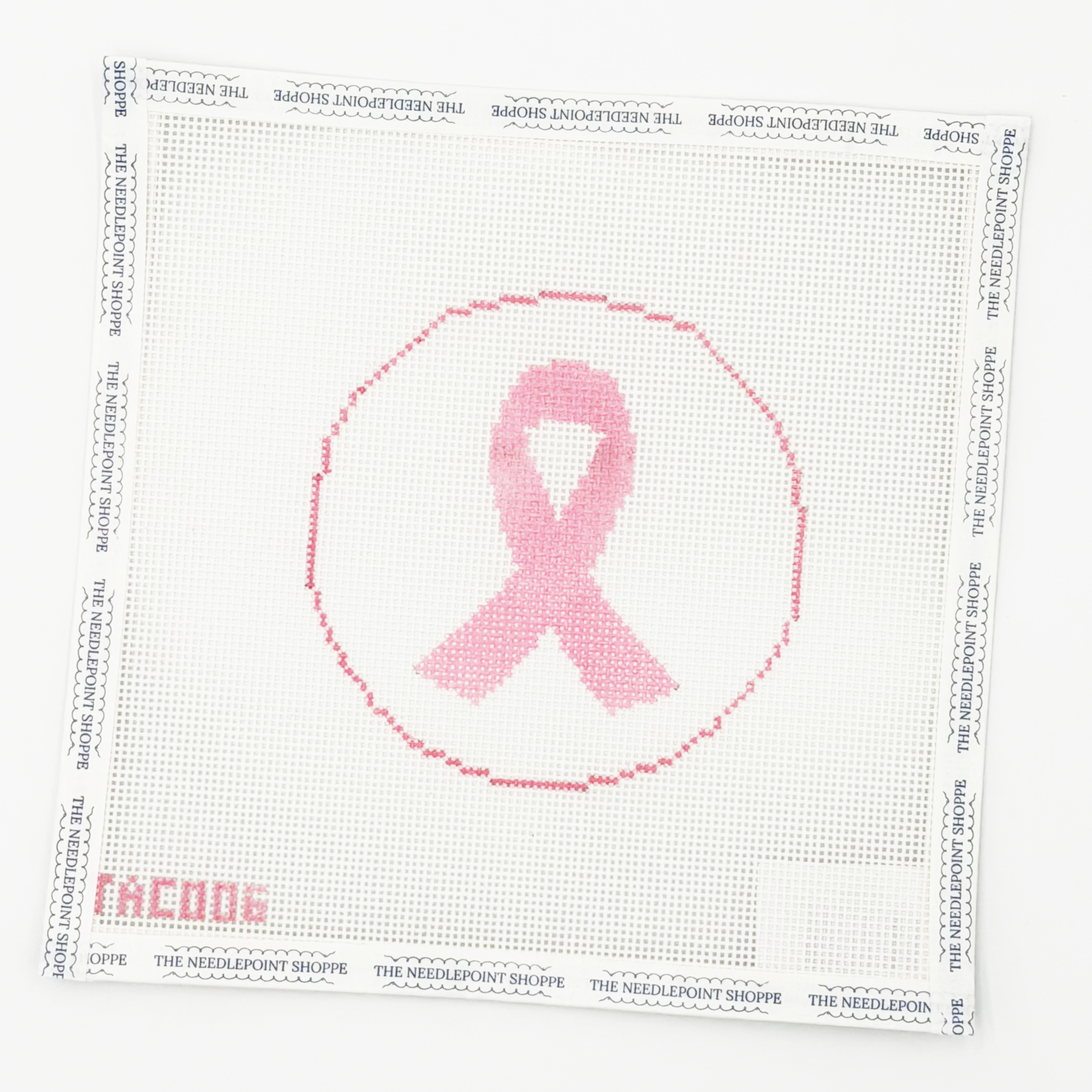 Breast Cancer Ribbon Large Round