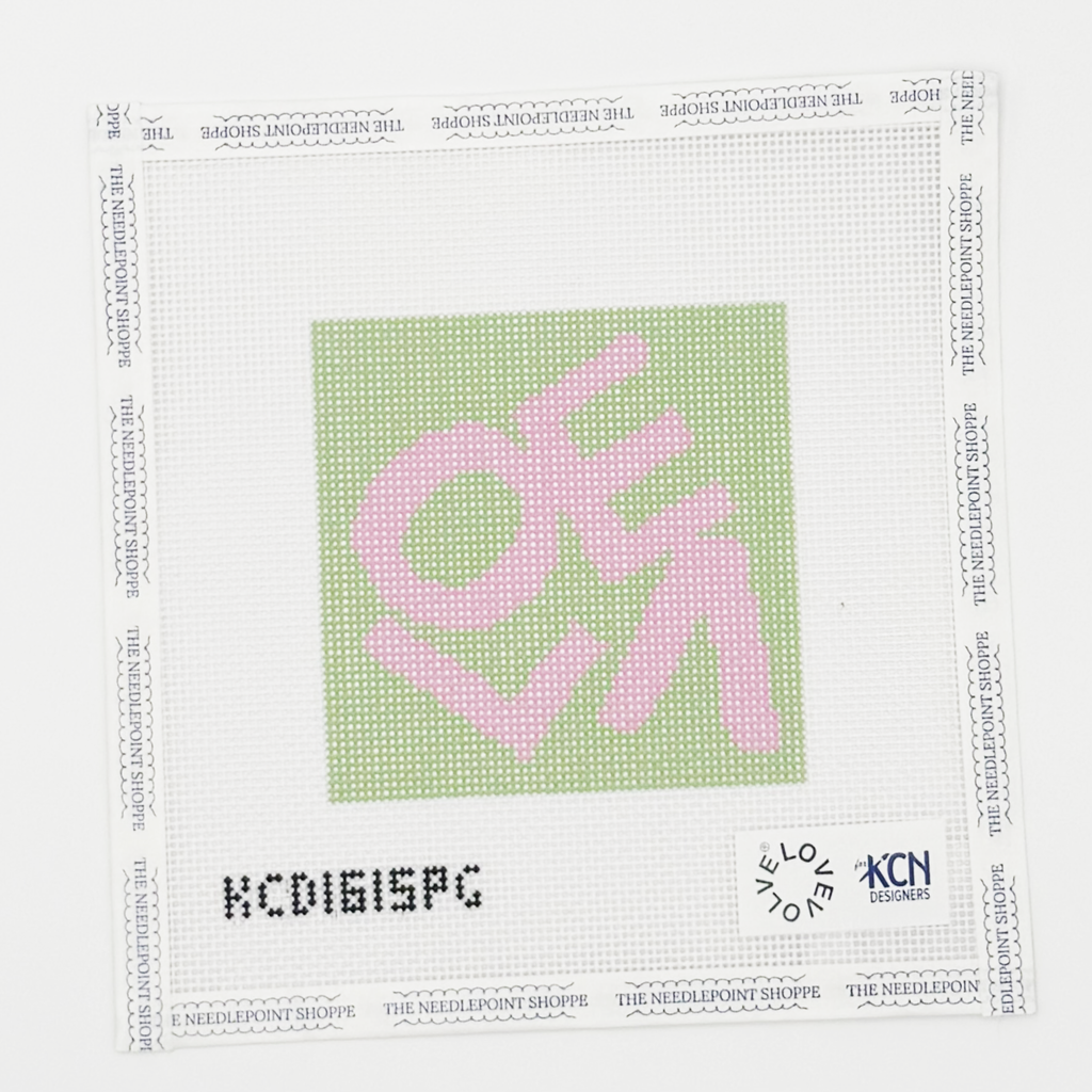 Lovevolve Pink and Green Square Canvas