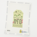 Mistletoe Vintage Travel Tag Canvas