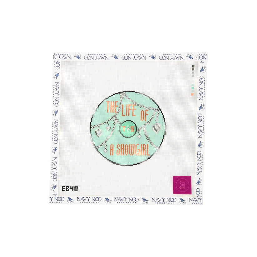 Life of A Showgirl Vinyl Needlepoint Canvas