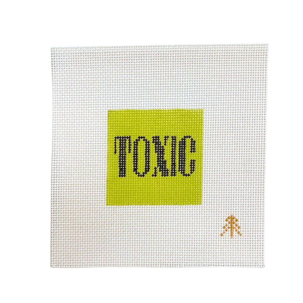 Toxic Needlepoint Canvas Insert for Can Cozy