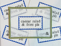 Cesar Salad and Fries Pls! Needlepoint Canvas