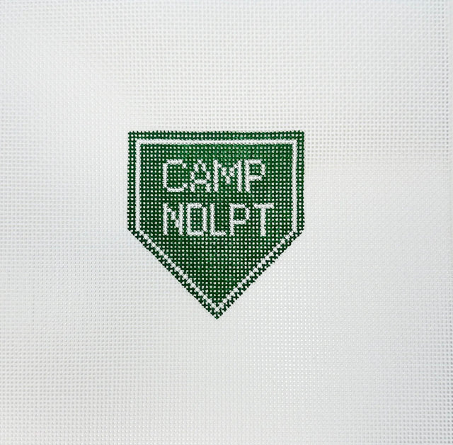 Camp NDLPT Bag Charm Needlepoint Canvas - Green
