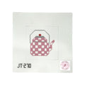 JT270 Teapot Square - rose & white