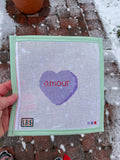French Conversation Heart- Amour