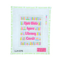 Hot Girls Have Library Cards Needlepoint Canvas