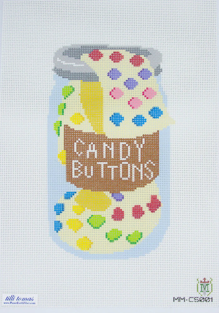 Candy Buttons Jar