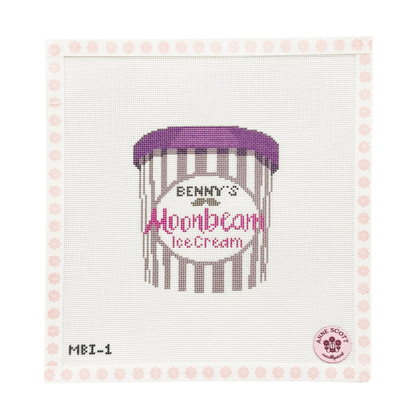 Benny's Moonbeam Ice Cream Needlepoint Canvas