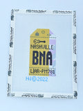 Nashville Vintage Travel Tag Canvas