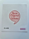 Team Oxford Comma Needlepoint Canvas