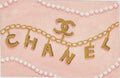 Kate Dickerson Chanel Charm Bracelet and Pearls Needlepoint Canvas