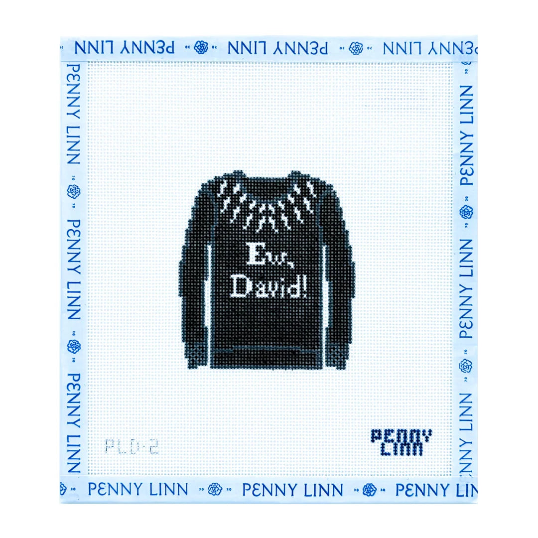 Ew David Sweater Needlepoint Canvas