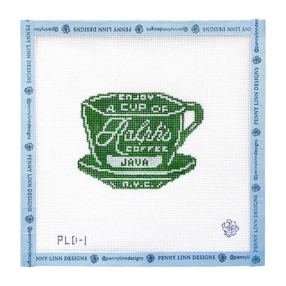 Small Ralph's Coffee Needlepoint Canvas