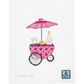 Pink Cane Rose Cart