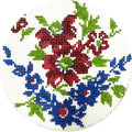 Red and Blue Floral V's