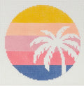Palm Tree on Stripes