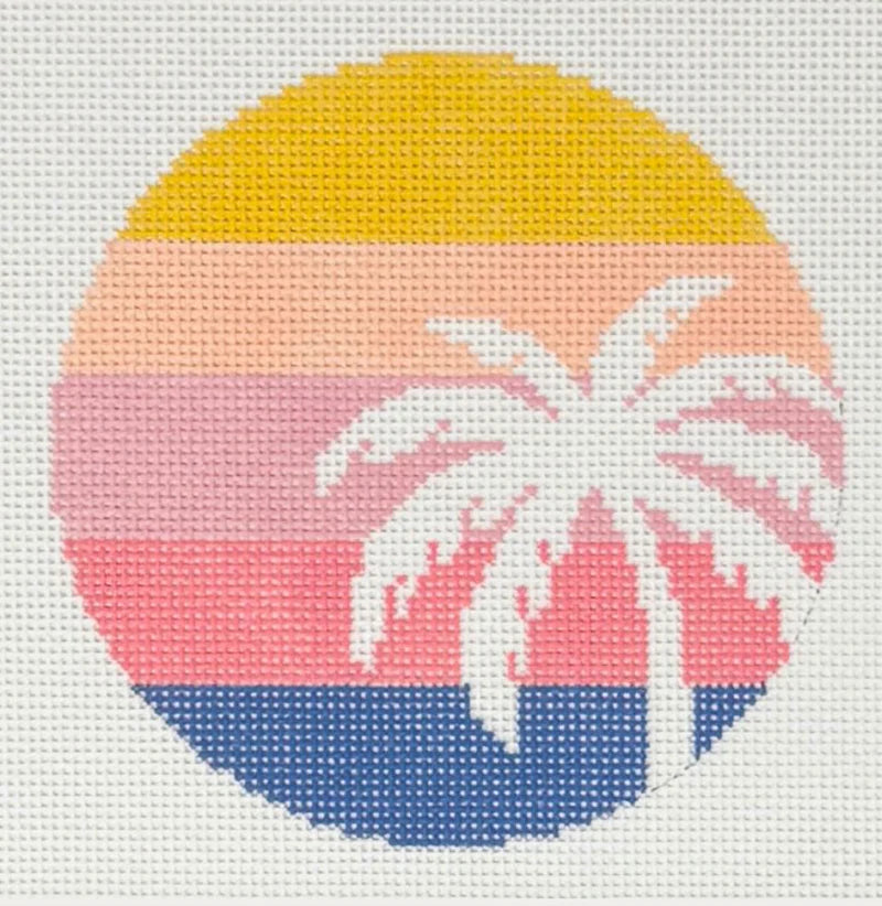 Palm Tree on Stripes